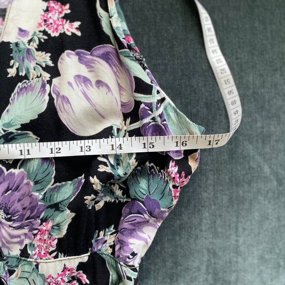 Vintage REO Originals Floral V-Neck Sleeveless Midi Dress, Size 6 - Picture 8 of 8